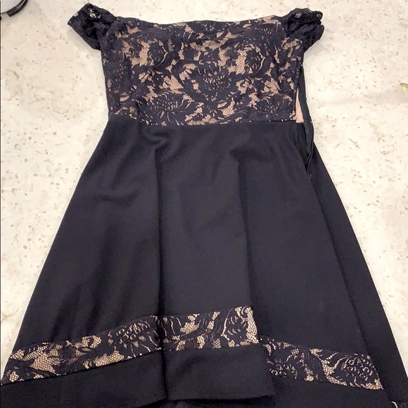 Shoulderless Mini Dress - Picture 1 of 5